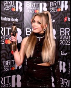 with award Becky Hill